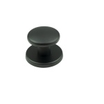 Oxloc Voordeurknop rond aluminum mat zwart 60mm